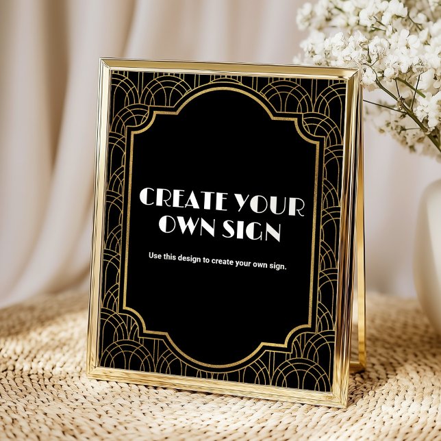Poster Festa Personalizada Gatsby Roaring 20s (Criador carregado)