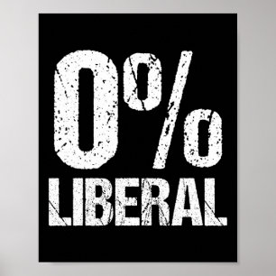 Poster Festa Política Engraçada Liberal Zero Por Cento 0%