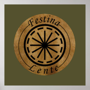 Poster Festina lente