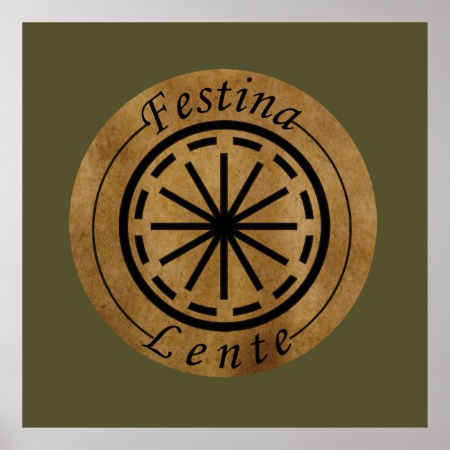 Poster Festina lente (Frente)
