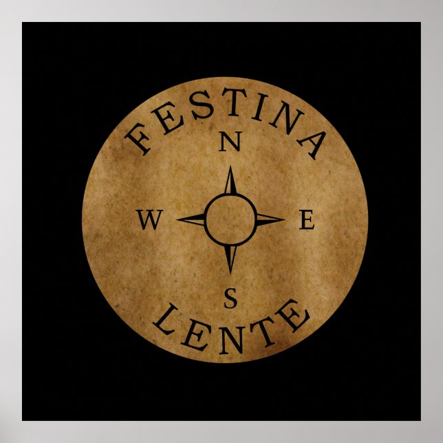 Poster festina lente (Frente)