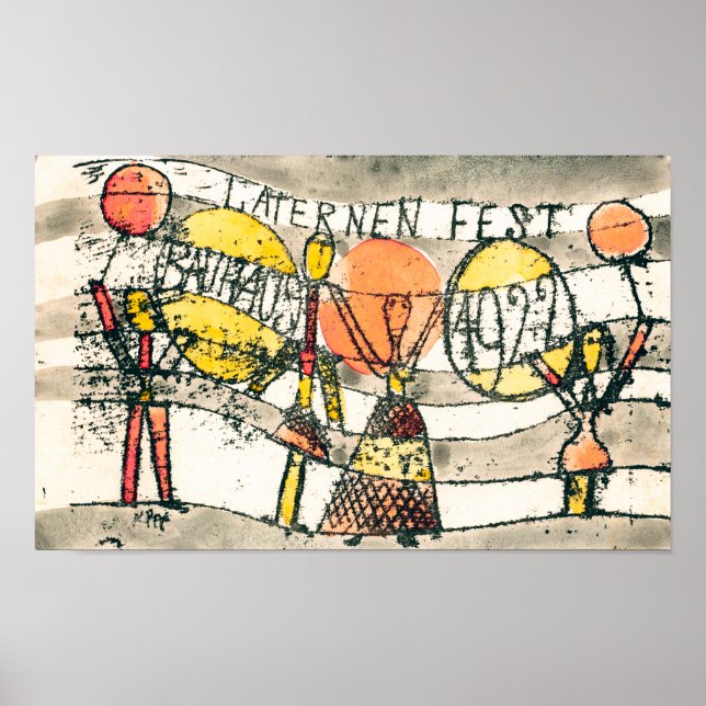 Poster Festival Bauhaus Lanterna | Paul Klee | (Frente)