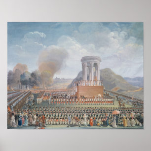 Póster Festival da federação, o 14 de julho de 1790