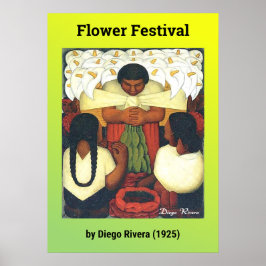 Poster Festival da Flor por Diego Rivera (1925)