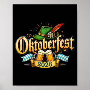 Poster Festival de cerveja alemã bávara feminino 2026