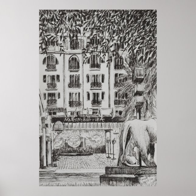 Póster Festival de Cinema de Cannes majestoso TV de moda (Frente)