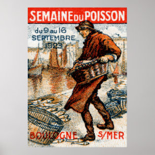 Póster Festival de frutos do mar de 1923