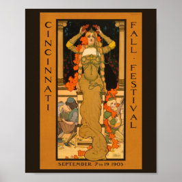 Poster Festival de outono de Cincinnati 1903
