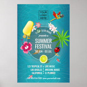 Póster Festival de Verão/Anúncio corporativo