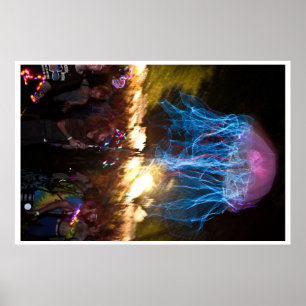 Póster Festival elétrico da floresta