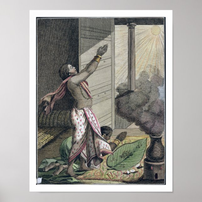 Poster Festival Pongol, Índia, de "Voyage aux Indes, ou (Frente)