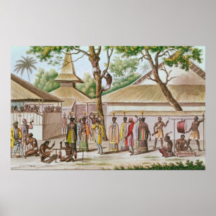 Póster Festival religioso em Caieli, ilha de Buru