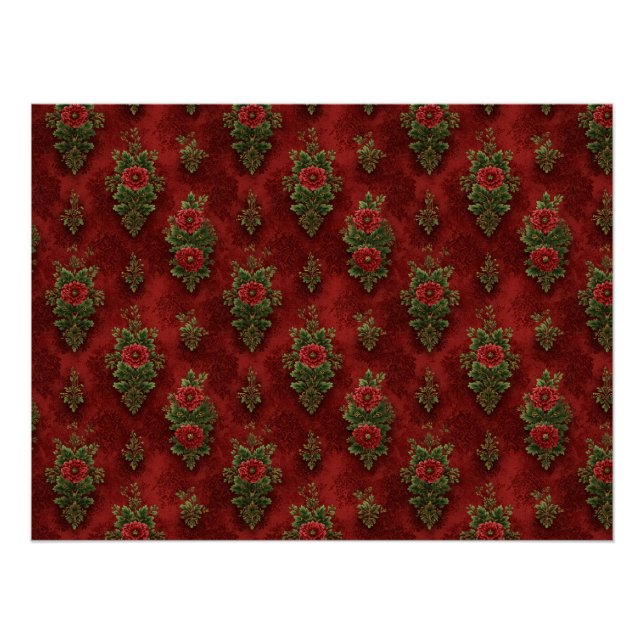 Póster Festive Damask  (Frente)