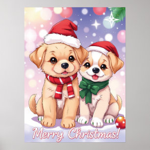 Poster Festivos Cuppies com Natal Feliz