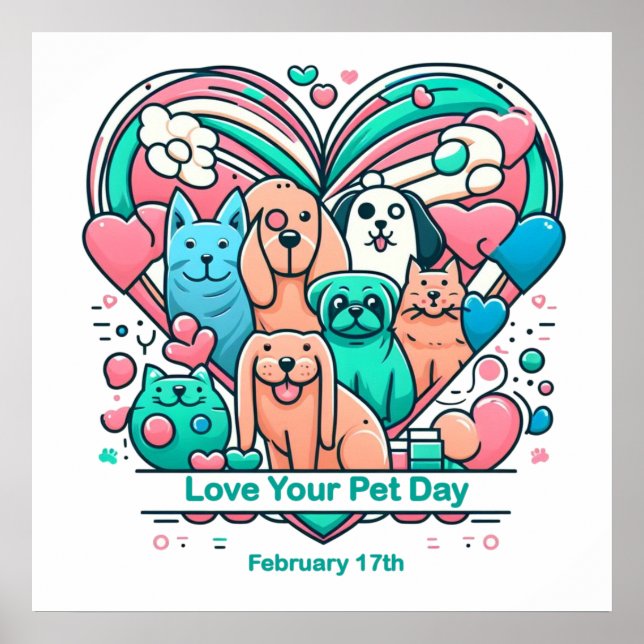 Poster Fev 17 Adorei seu dia de estimação (Frente)