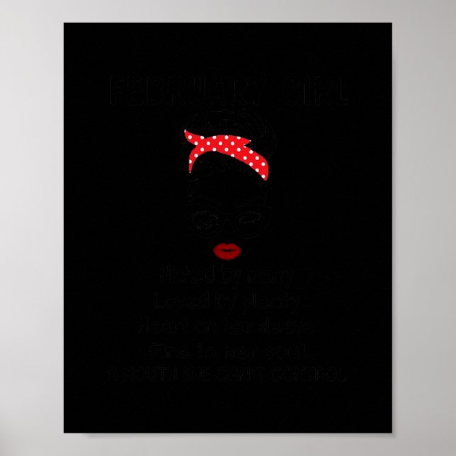 Poster Fevereiro Menina Odiada Por Muitos Amados Por Muit (Frente)