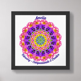 Poster Fevereiro Nascimento Flor Cota Crianças Enfermeiro