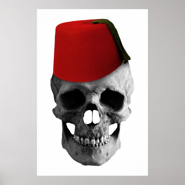Poster Fez do Effendi: Um Conto Egípcio de uma Caveira (Frente)
