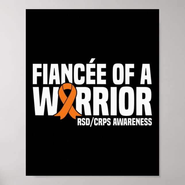 Poster Fiança De Um Guerreiro Laranja Friso Awarene (Frente)