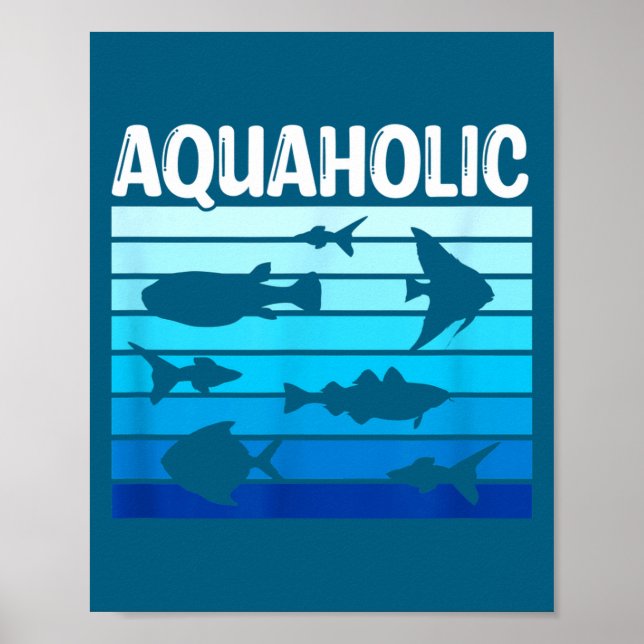 Poster Fiank Funny Fishkeeper Quote Fish Keeper Aquarium  (Frente)