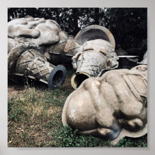Poster fiberglass graveyard ice cream cones