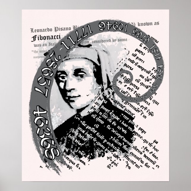 Poster Fibonacci Espiral (Frente)