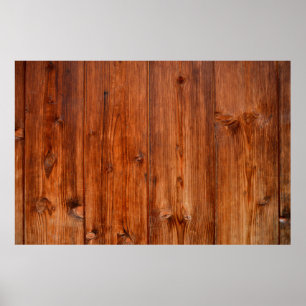 Poster Fibras de madeira em grão de textura, curtidas