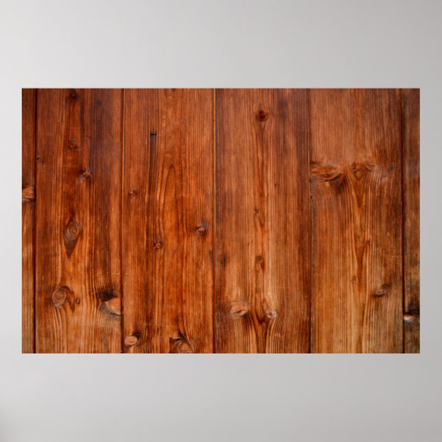 Poster Fibras de madeira em grão de textura, curtidas (Frente)