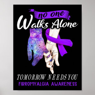 Poster Fibromialgia Consciência Ninguém Caminha Sozinho A