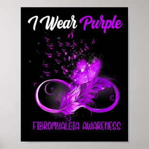Poster Fibromialgia das penas de fita Sensibilização