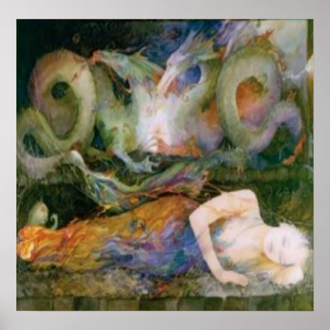 Póster Fibromialgia, Dragão Dentro (Frente)