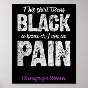 Poster Fibromialgia Guerreira Dor Crônica Sensibilização