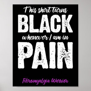 Poster Fibromialgia Guerreira Dor Crônica Sensibilização
