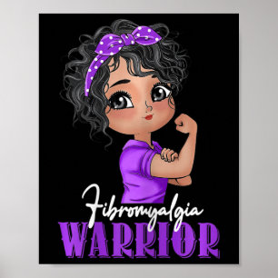 Poster Fibromialgia Guerreira Mulheres Fortes Fibromialgi