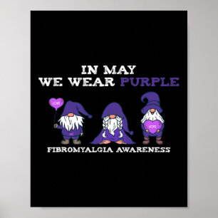Poster Fibromialgia Sensibilização Fibro em maio Vestimos