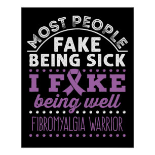 Póster Fibromialgia Sensibilização Guerreira Ser Bem