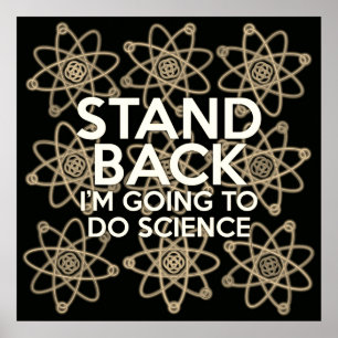 Poster FICAR DE VOLTA VOU FAZER CIÊNCIA Antigo