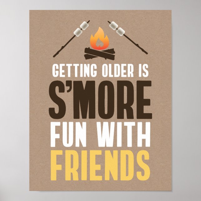 Poster Ficar Mais Velho é Mais Divertido com Amigos de An (Frente)