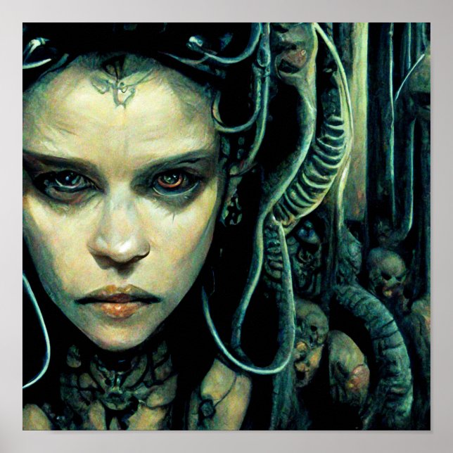 Poster Ficha científica da alienígena Tech Girl (Frente)