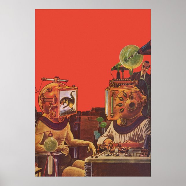 Poster Ficha Científica Vintage, Capacetes De Vapor De Al (Frente)