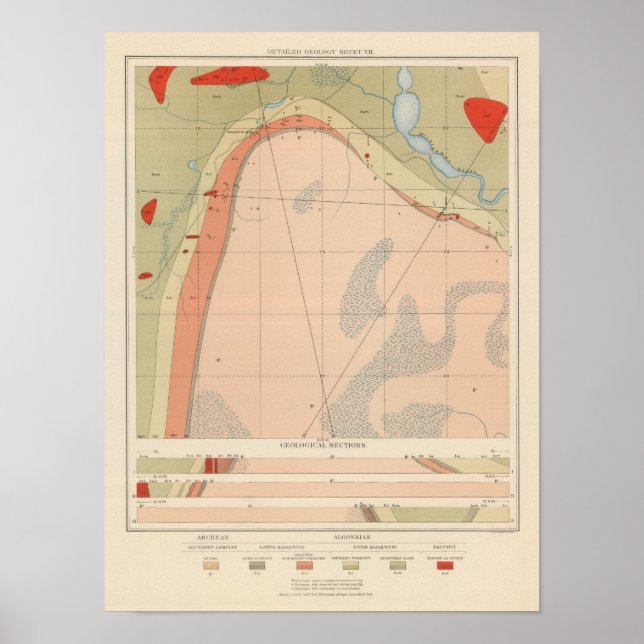 Póster Ficha geográfica detalhada VII (Frente)