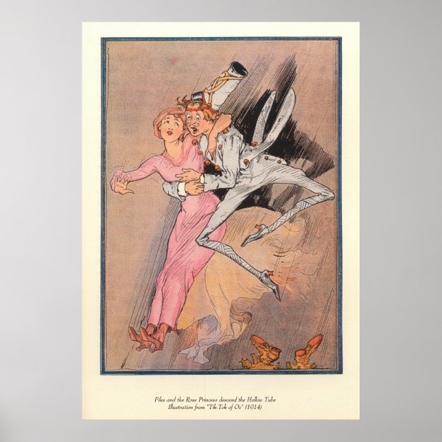 Póster Ficheiros e a Princesa Rosa descem o tubo oco (Frente)