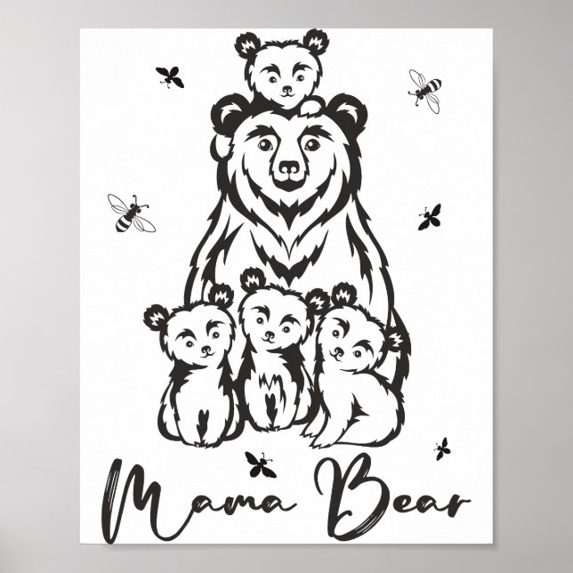 Poster Ficheiros Pdf Do JPG Bear Da Mama Bear (Frente)