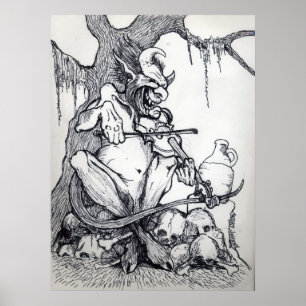 PÓSTER "FIDDLIN DO DISPOSITIVO DE GORDURA GRANDE"