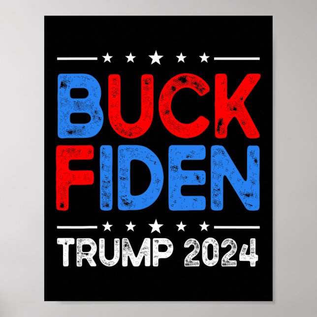 Poster Fiden Anti Biden Engraçado Impeach Joe Biden - Tru (Frente)