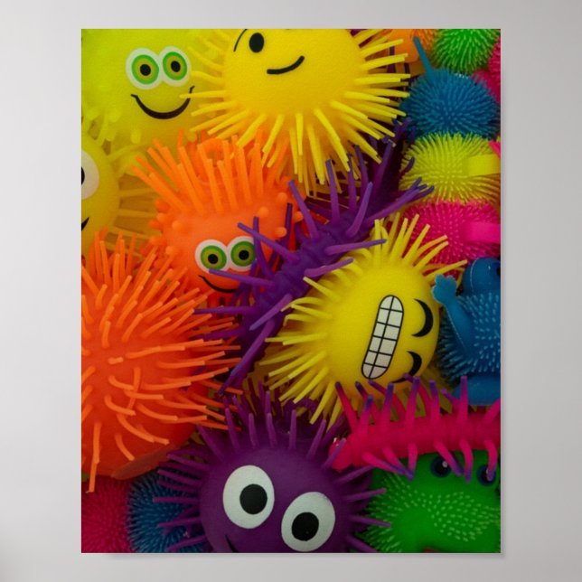 Poster Fidget Toy Squishy Ball (Frente)