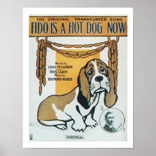 Poster Fido é um Hotdog agora Cobrir de Música