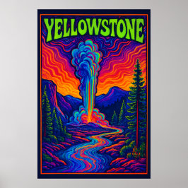 Poster Fiel Velho Psicodélico