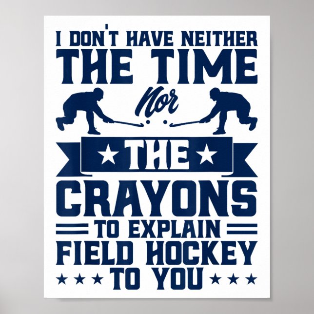 Poster Field Hockey To Explain Field Hockey _1  (Frente)