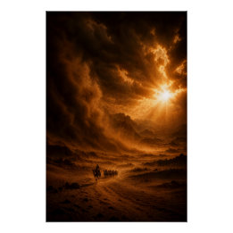 Póster Fierce Desert Sandstorm Poster